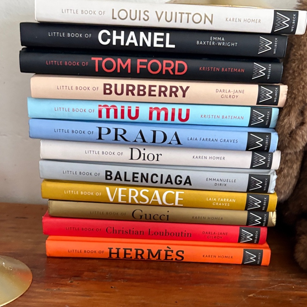 Designer Mini Coffee Table Book Set - Colorful Fashion Titles